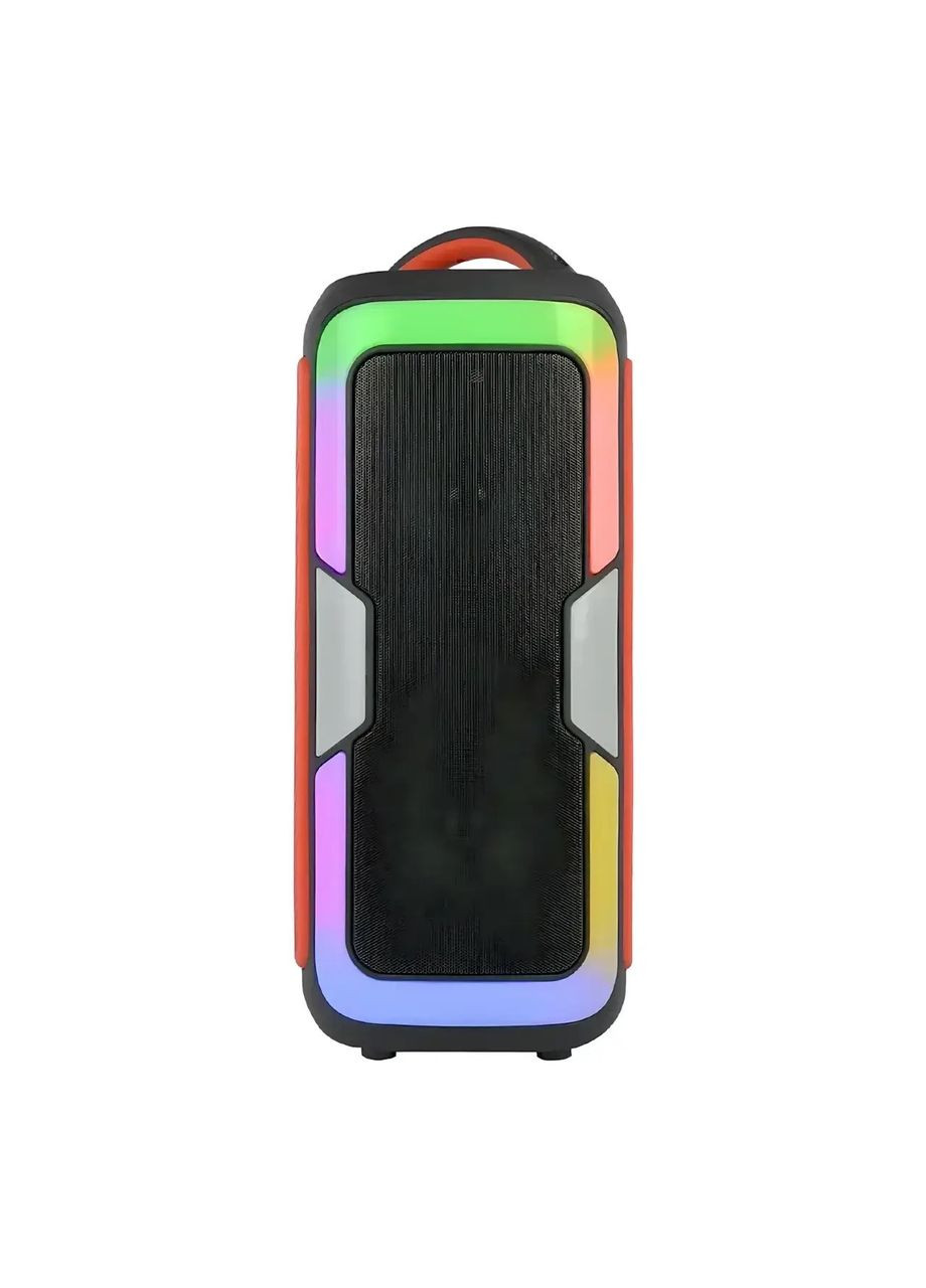 Портативная колонка JQS4407 Акустическая система 25Вт RGB подсветка с микрофоном и пультом Черный Singer (353689339)