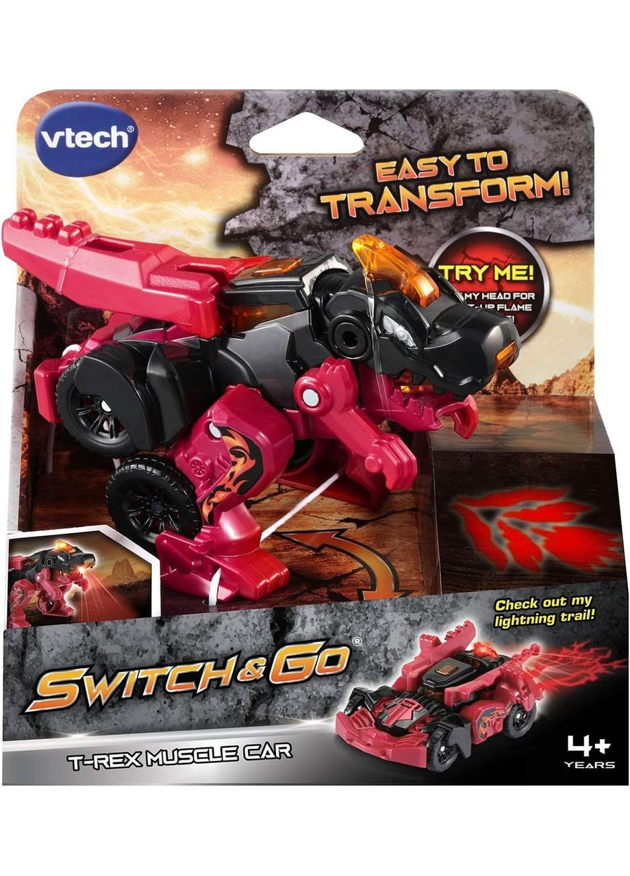 Игровая фигурка трансформер Switch and Go T-Rex Muscle Car Те рекс VTech (282964513)