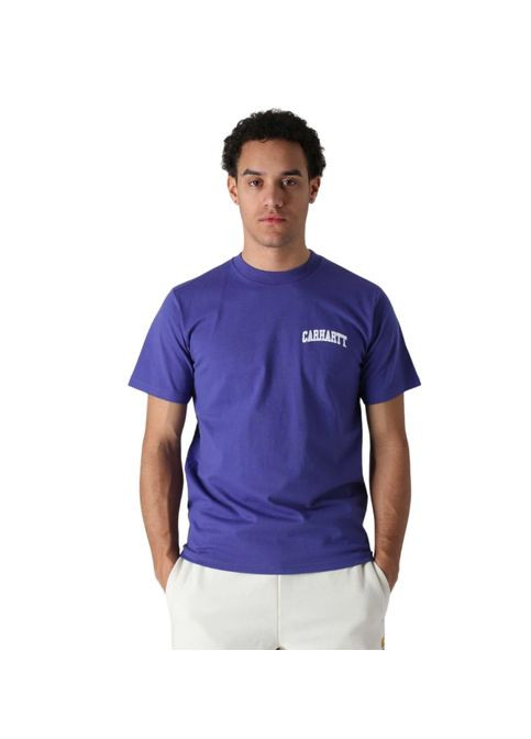 Фиолетовая футболка wip s/s university script t-shirt Carhartt