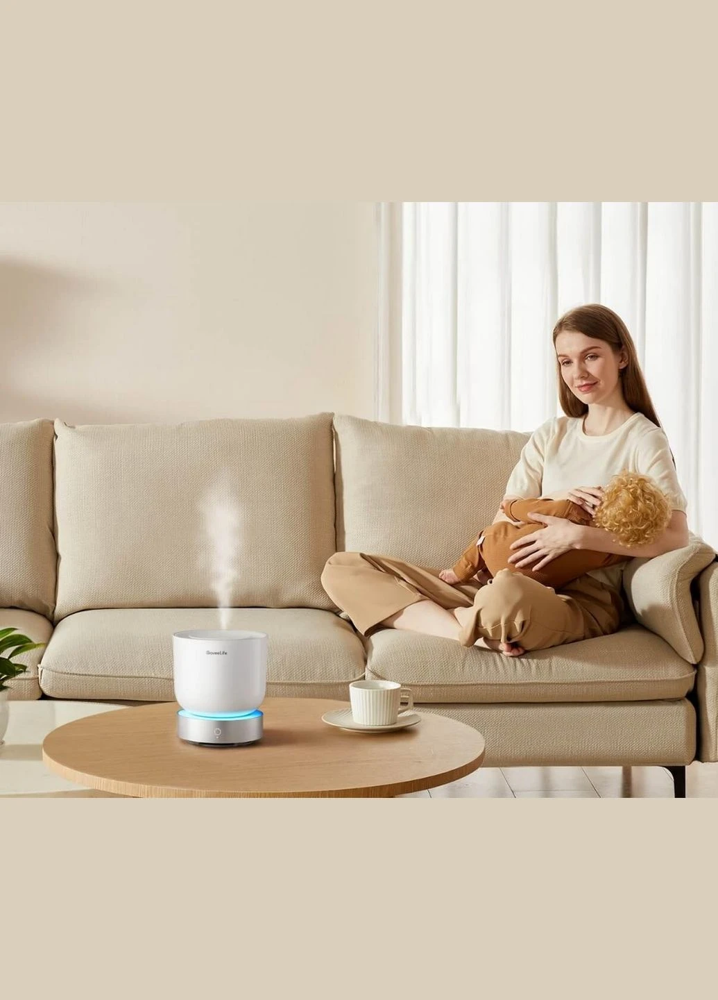 Розумний зволожувач повітря H7161 Aroma Diffuser, RGBIC, White Noise, білий Govee (314834952)
