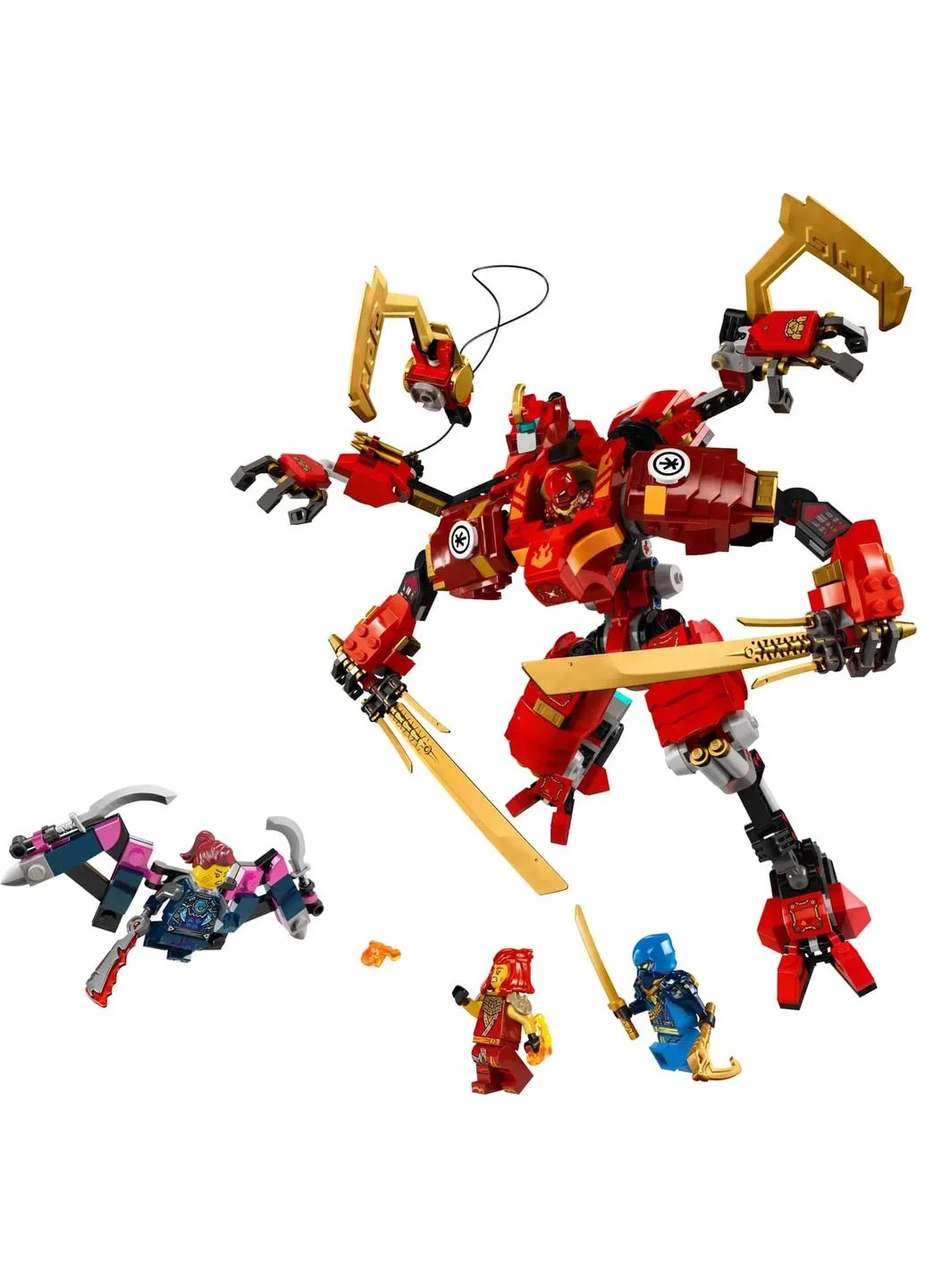 Конструктор NINJAGO Робот-скалолаз ниндзя Кай (71812) Lego (362480799)