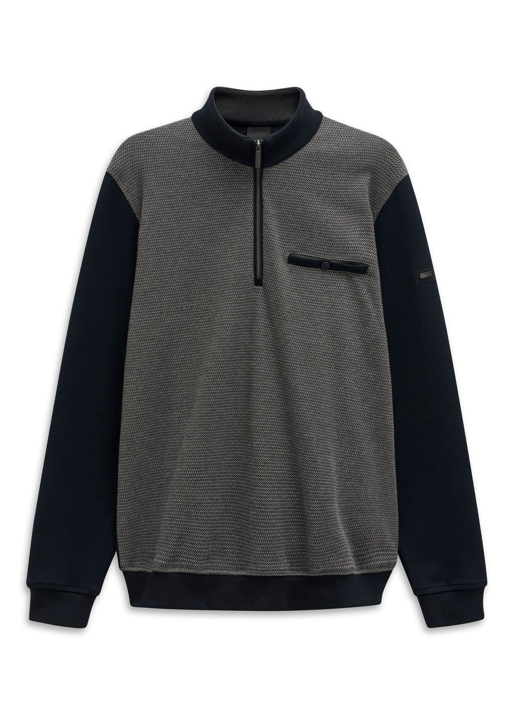 Синий демисезонный мужской свитер тройер синий Bugatti