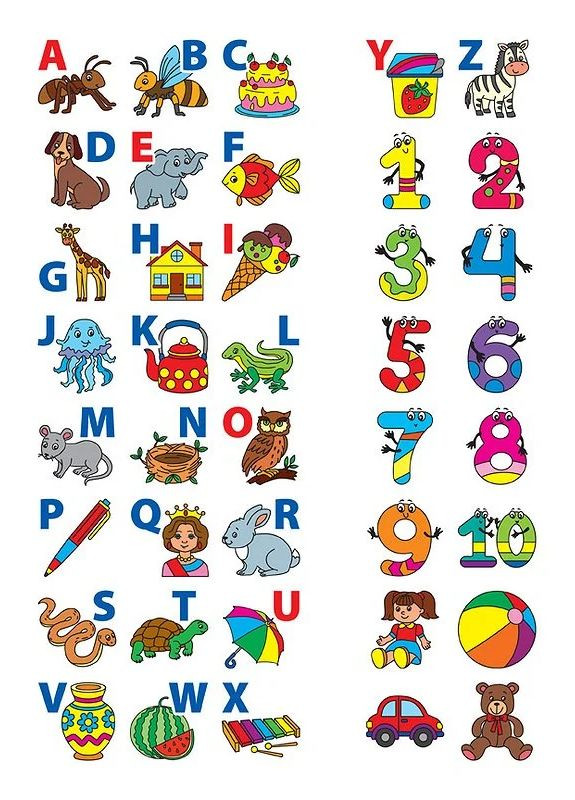 English for Kids. Алфавіт і цифри. Alphabet and Numbers УЛА (370057709)