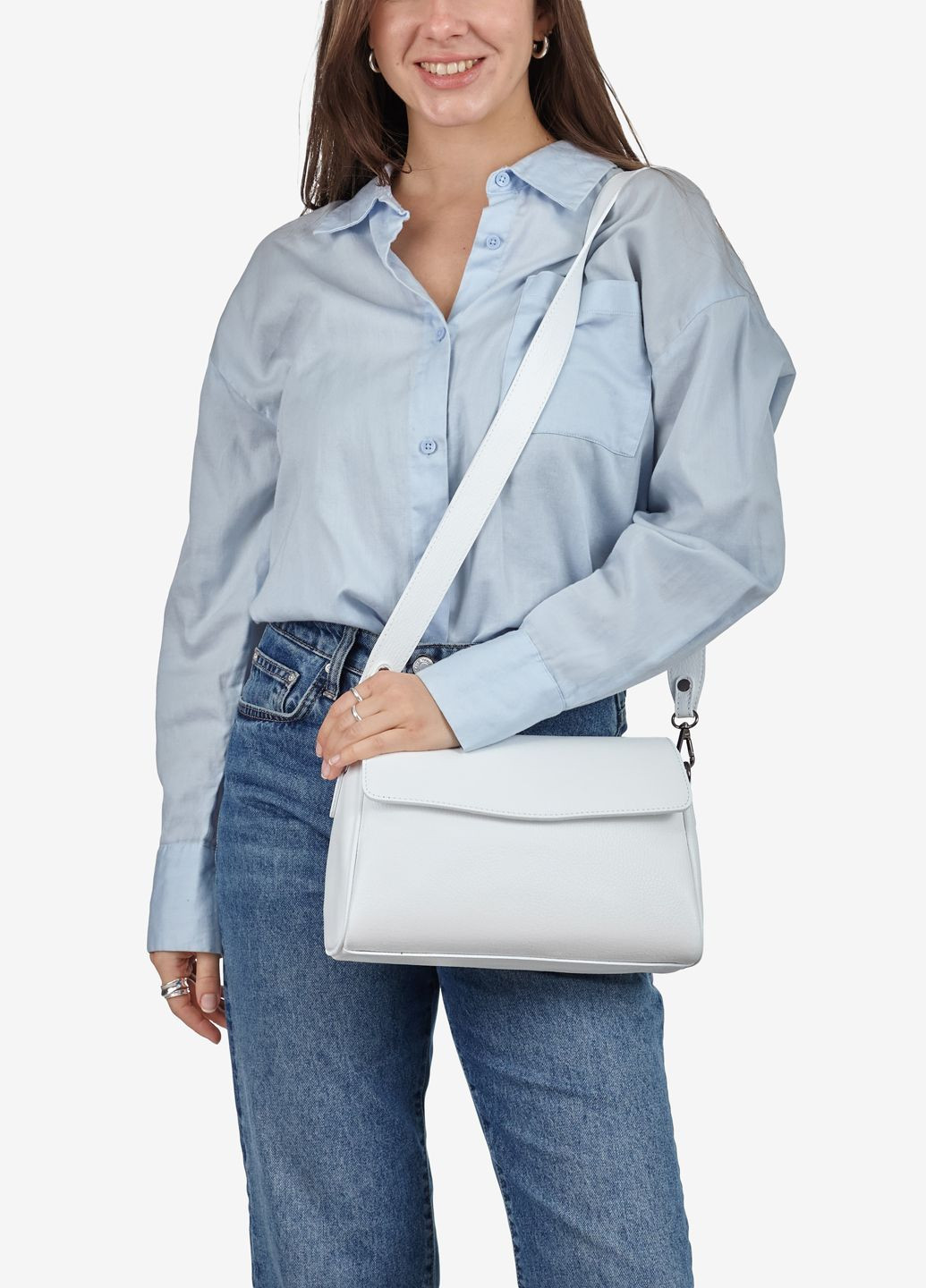 Сумка женская кожаная кросс-боди средняя Сrossbody Regina Notte (326960758)