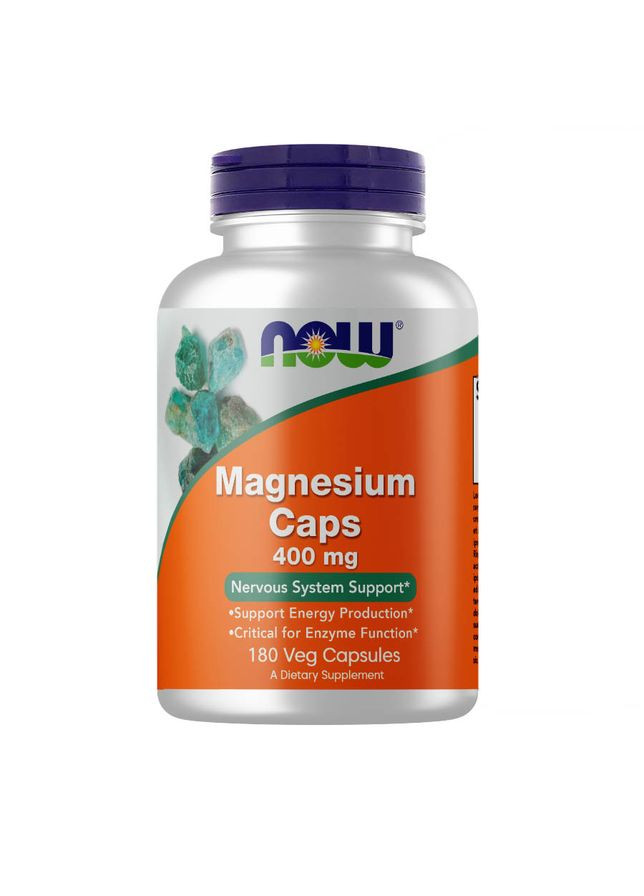Витамины и минералы Magnesium 400 mg, 180 вегакапсул Now (322209211)