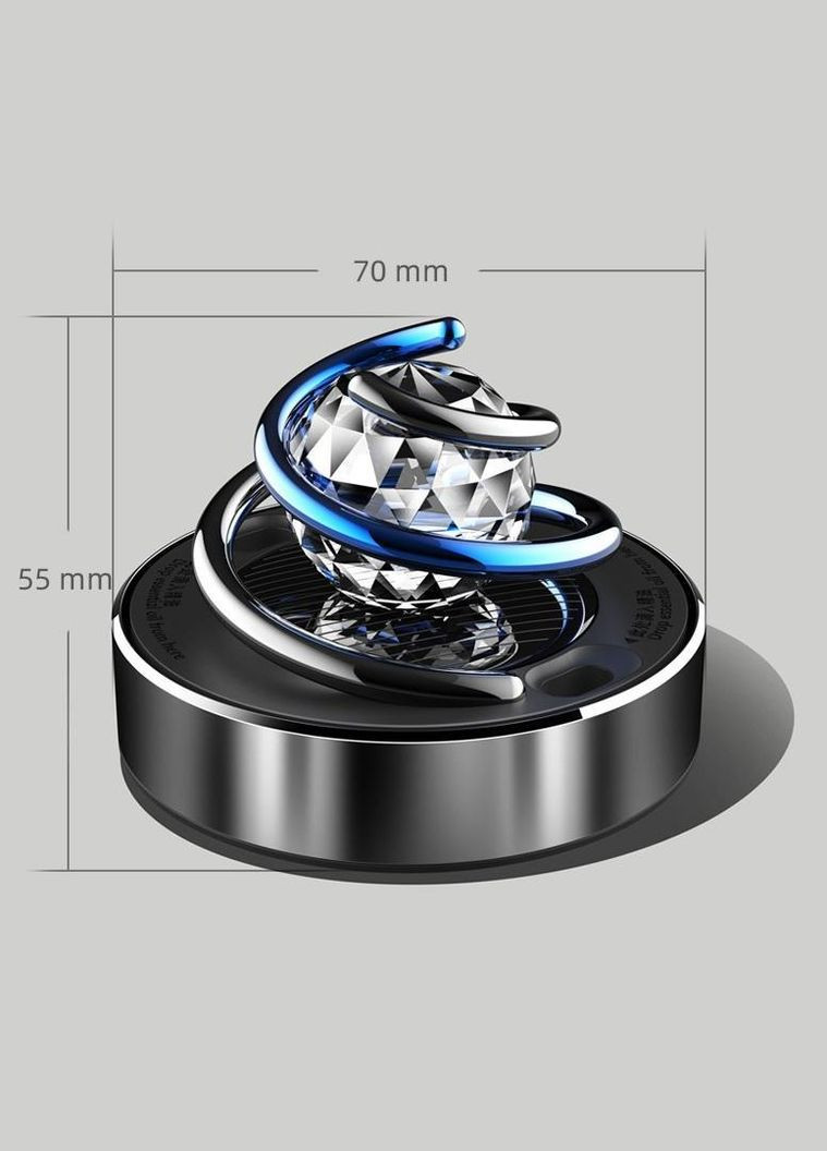 Ароматизатор в автомобіль Кристал левітуючий освіжувач повітря в машину на сонячній батареї (R051141) ABS (349843848)