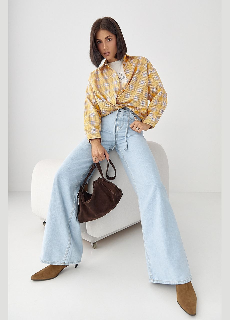 Желтая кэжуал рубашка Lurex