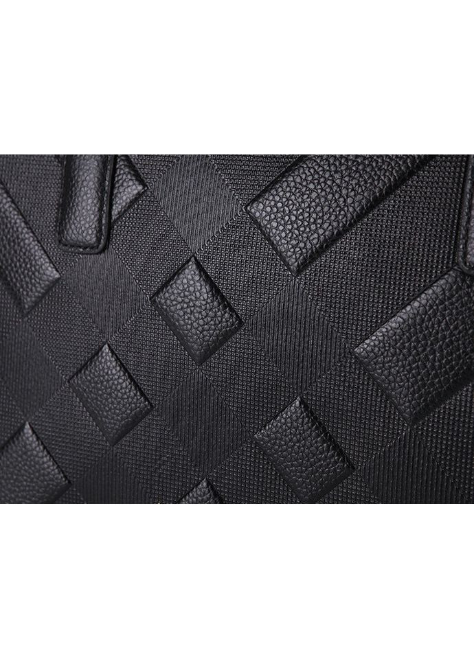 Кожаный деловой портфель для документов А4 с плечевым ремнем черный No Brand (351537010)