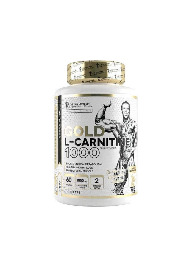 Жироспалювач Gold Line Gold L-Carnitine Tartrate 1000 mg, 100 таблеток Kevin Levrone (322292691)