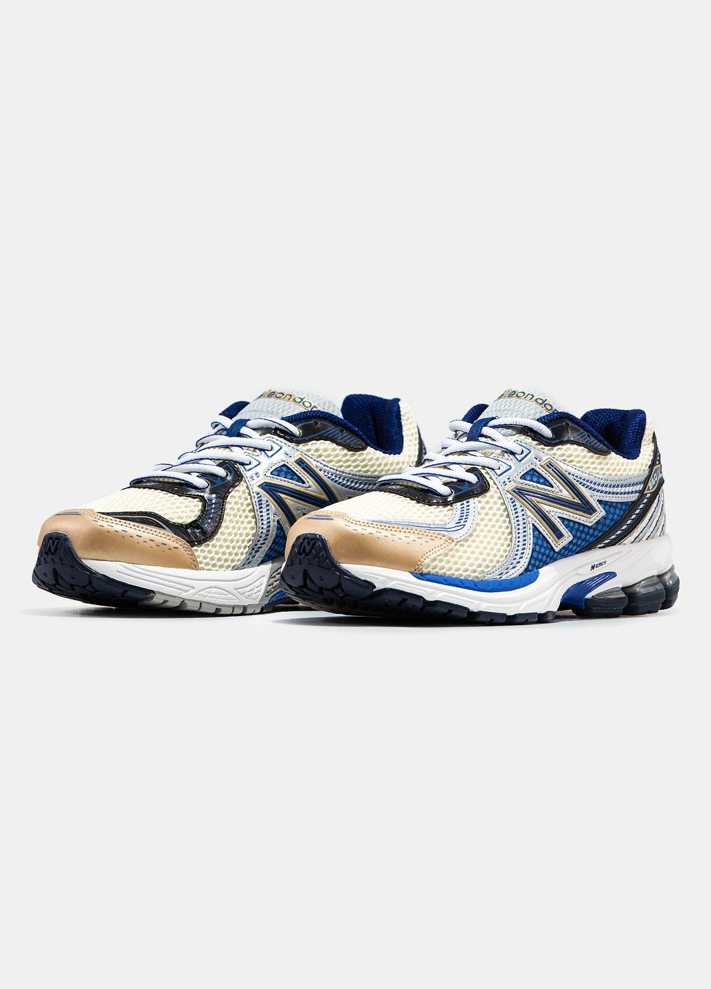 Бежеві всесезон кросівки чоловічі new balance 860v2 aime leon dore beige blue | нью беланс 860в2 бежеві сині No Brand