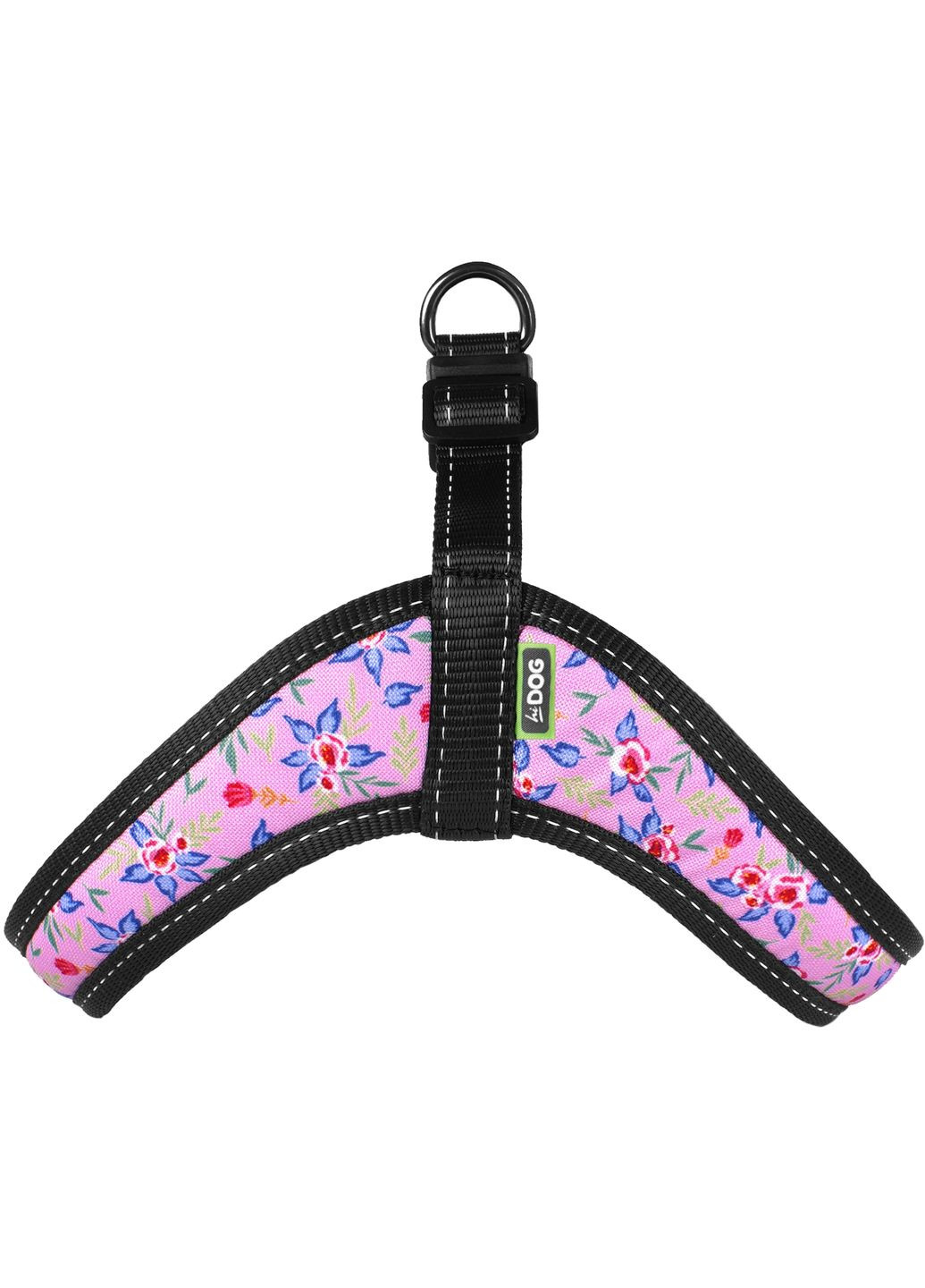 Шлея Comfort охват грудной клетки 36-42 см S Flowers pink (2100102864017) Hi Dog (320761052)