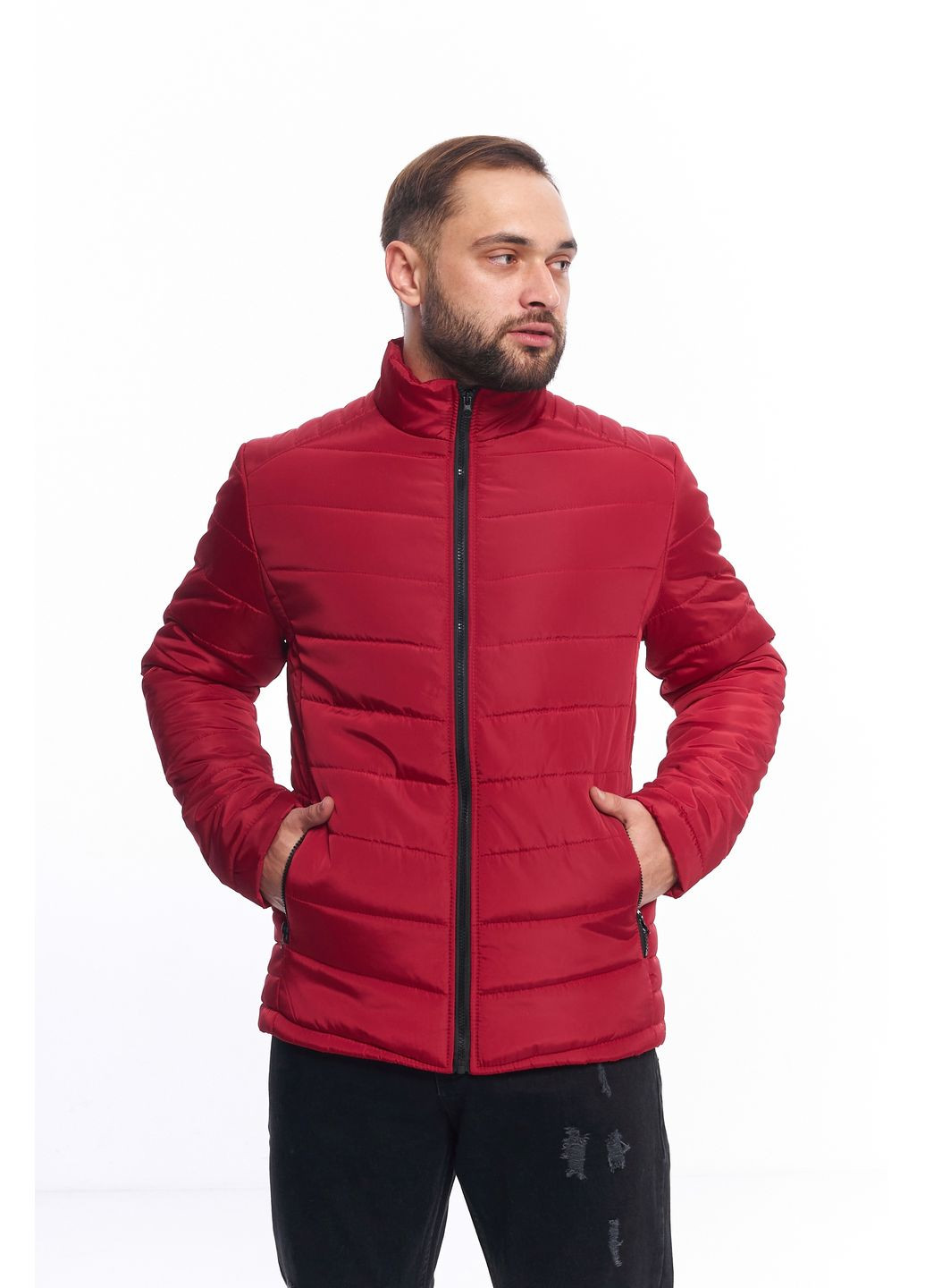 Червона демісезонна куртка весняна чоловіча memory червона – легка, стильна та зручна Intruder