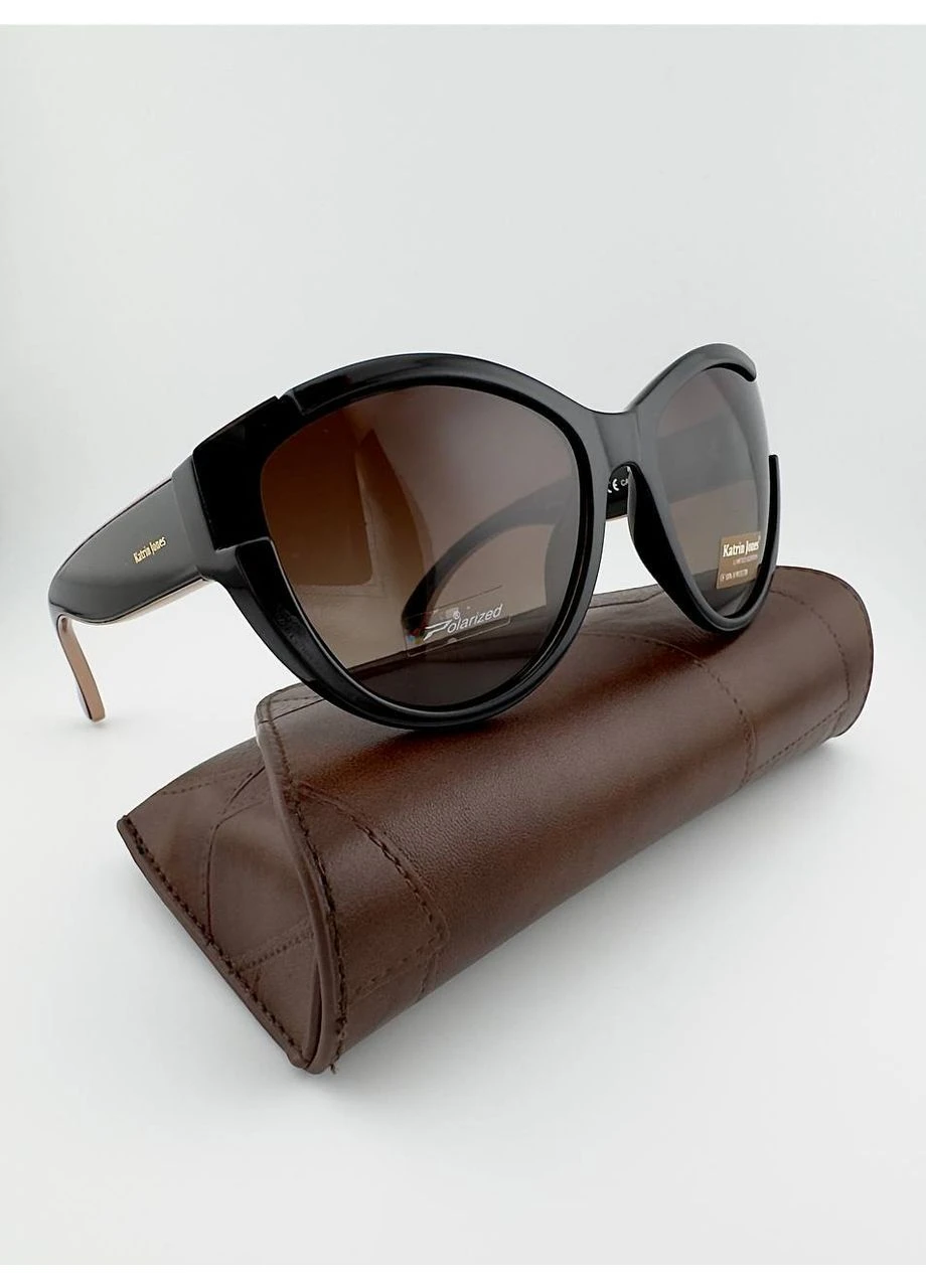 Жіночі Сонцезахисні Окуляри KJ0826 Col.167-G19 Polarized з Поляризацією, Коричневі Katrin Jones (390034235)