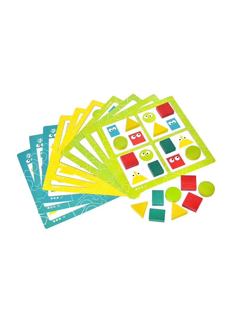 Настольная игра Судоку геометрическое деревянная от 3 лет в ассортименте 900514 Igroteco Дер1451 (370650819)