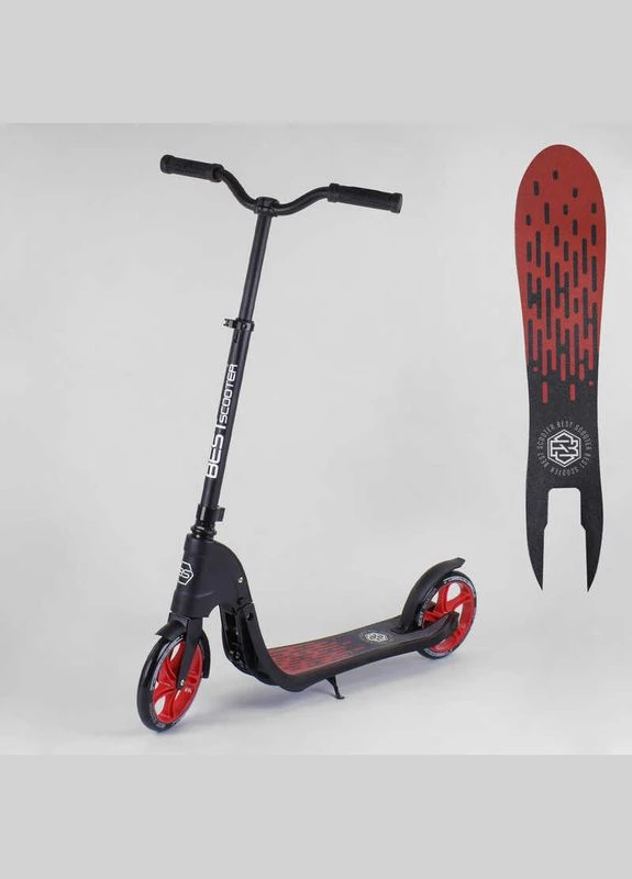 Самокат двухколесный Красный (18424) с PU колесами Best Scooter (324618203)