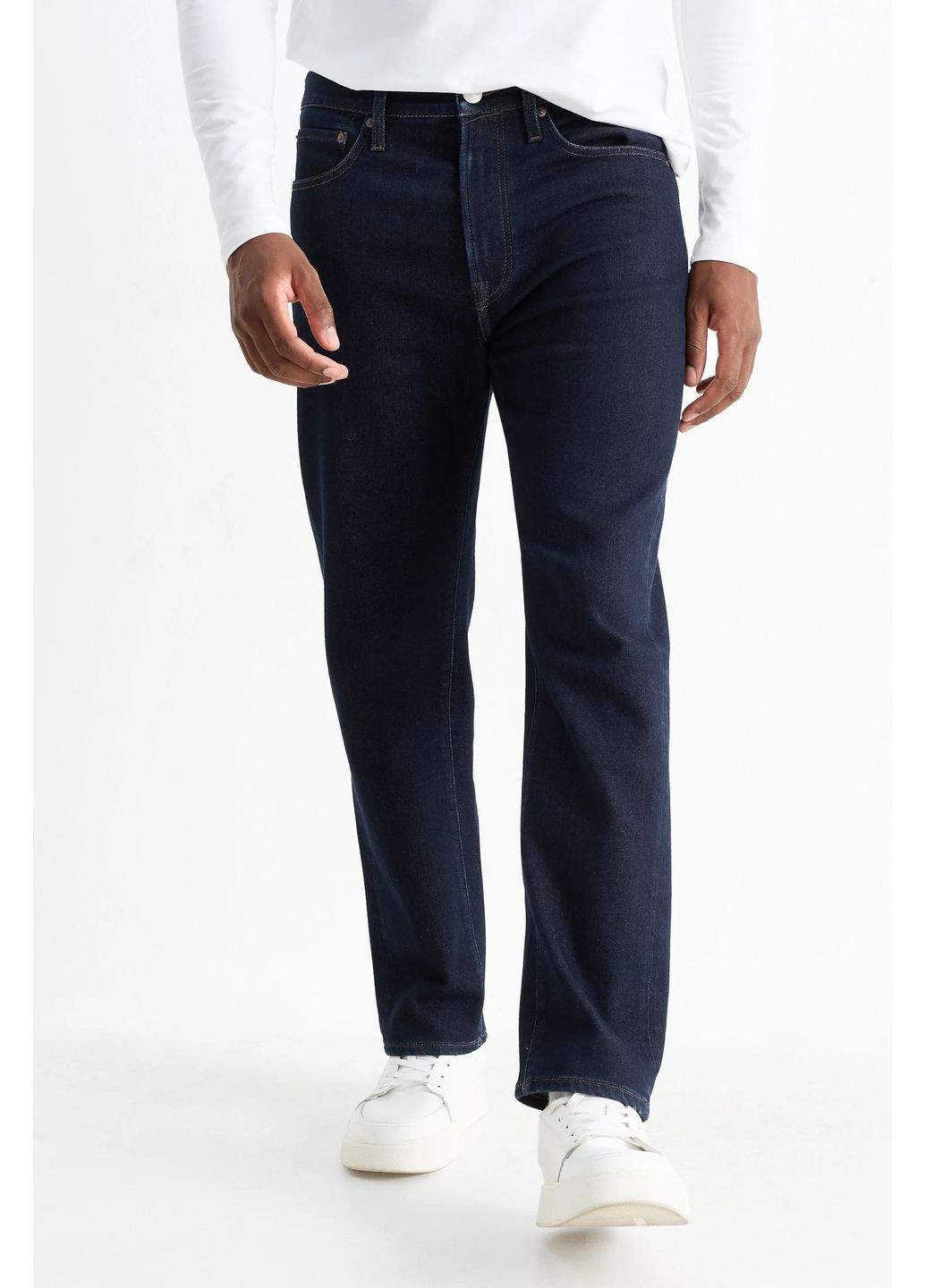 Темно-синие демисезонные джинсы C&A