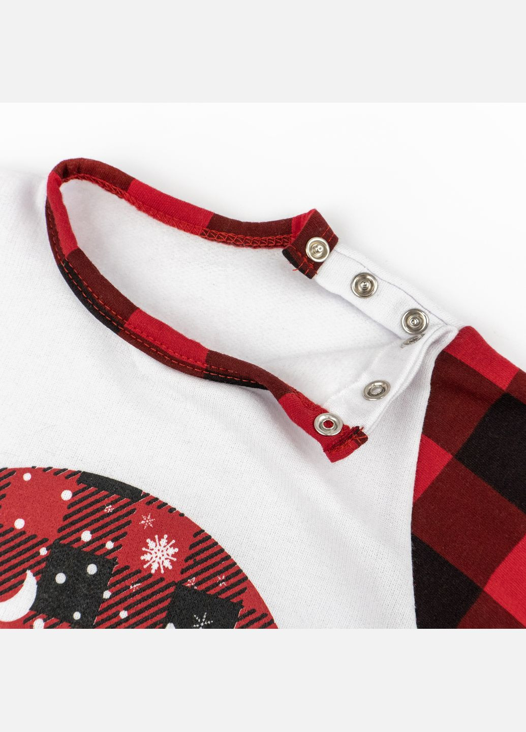 Детский человечек Dexter`s в клетку с новогодним принтом christmas deer dexter's (279849583)