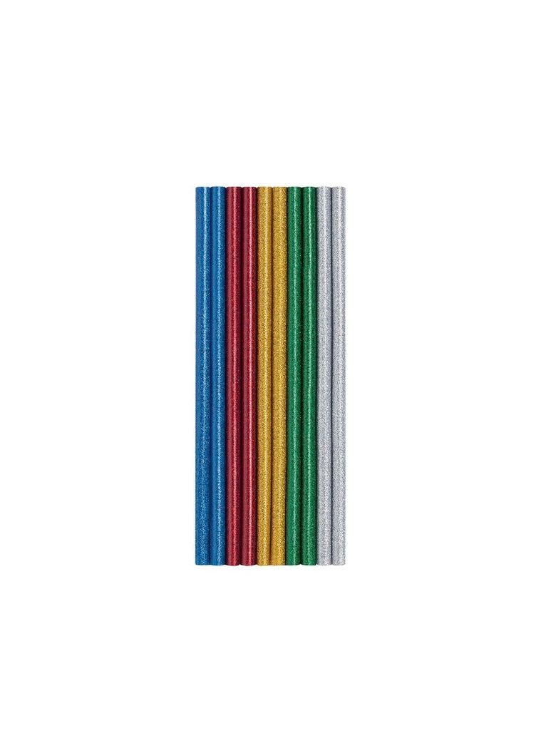 Клейові стрижні кольорові з блискітками 11 мм х 280 мм 10 шт. Parkside (322641367)