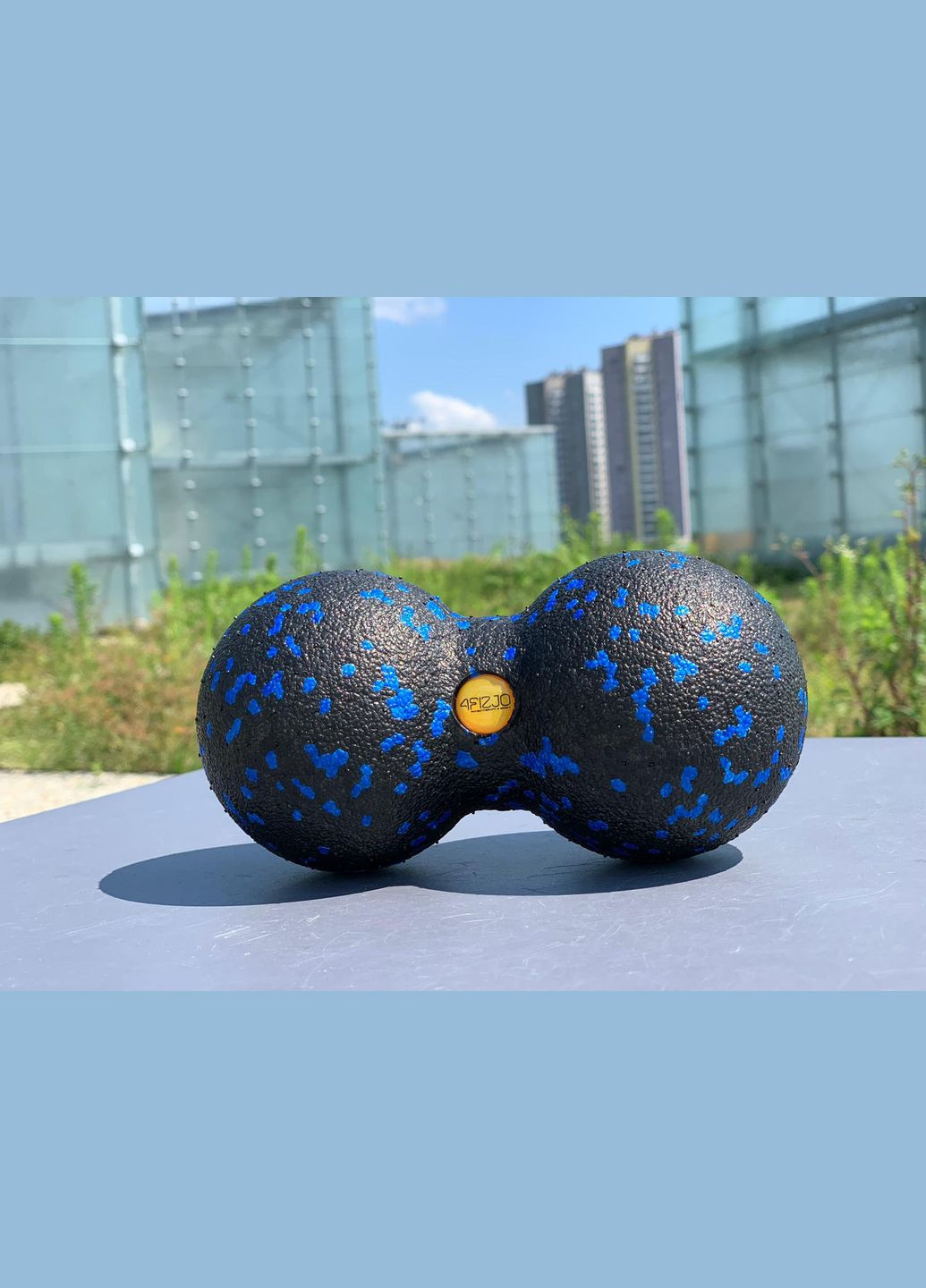 Массажный мяч двойной EPP DuoBall 08 Black/Blue 4FIZJO 4fj1318 (275653958)