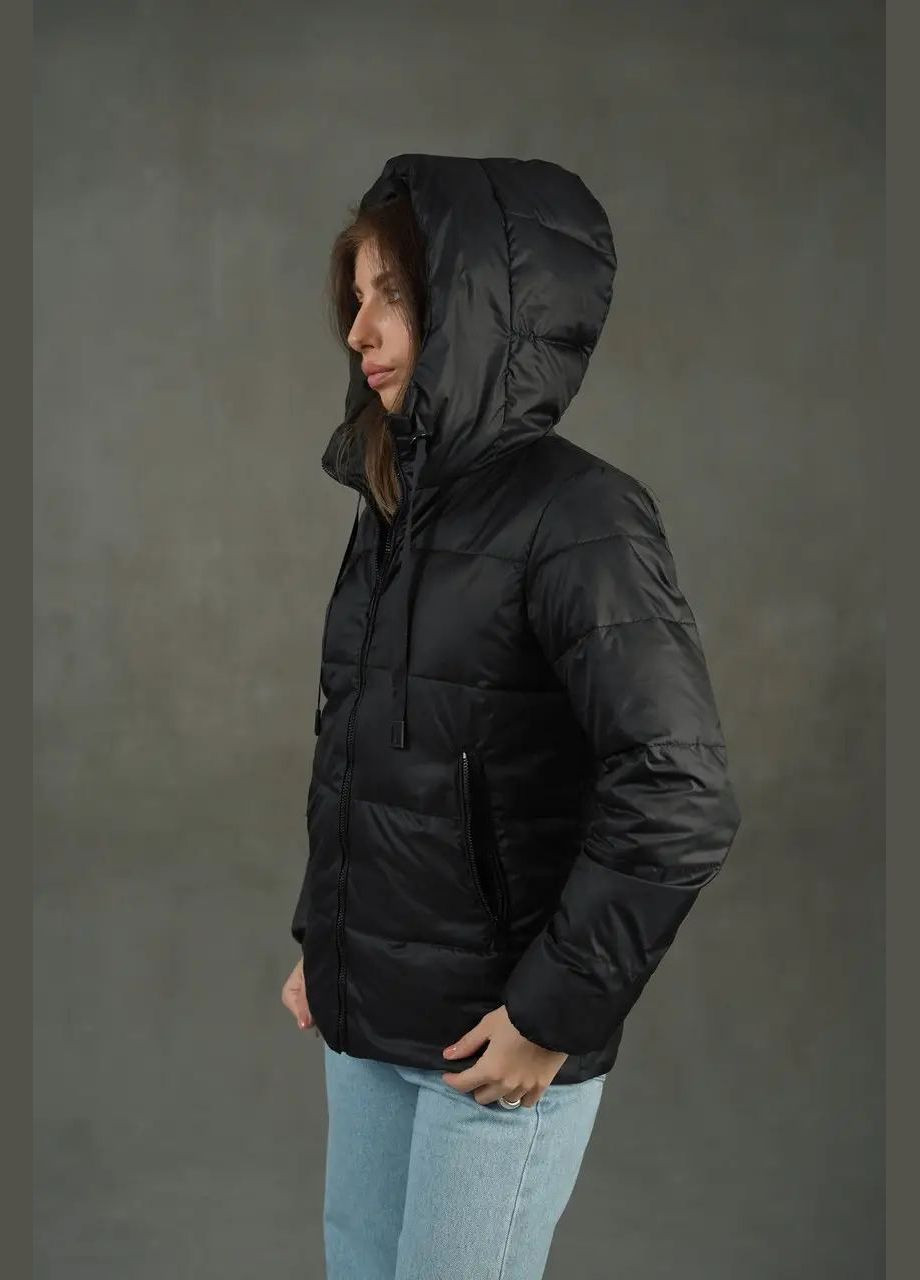 Черная демисезонная женская весенняя куртка SK