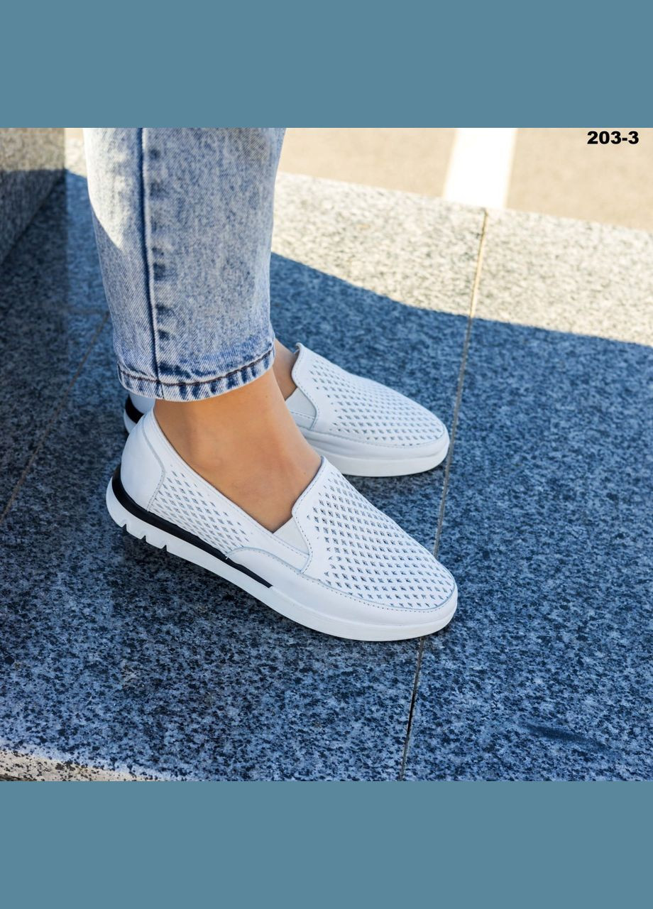 Белые мокасины Vakko