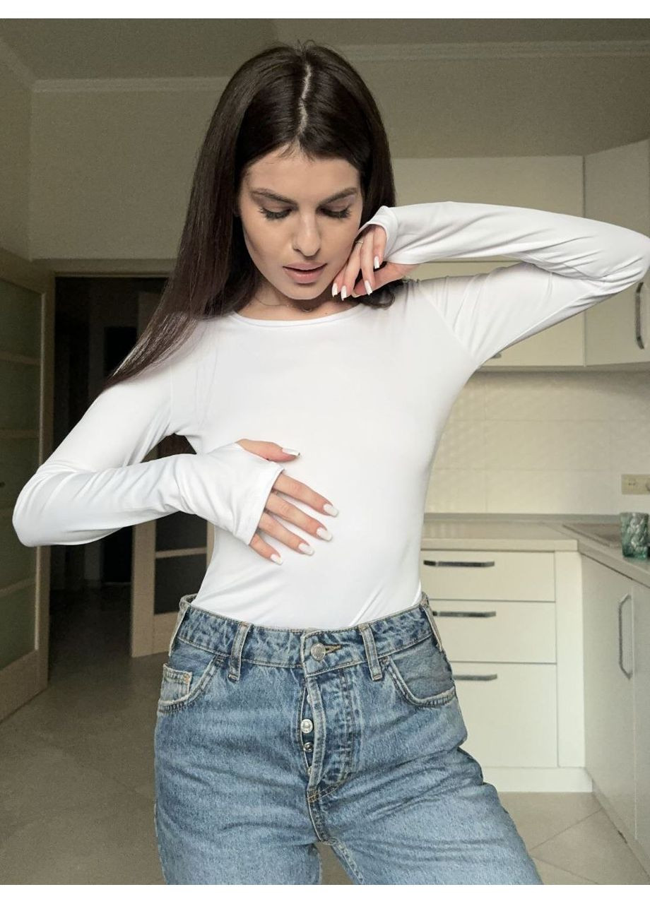 Базовый однотонный боди Fashion (366018171)