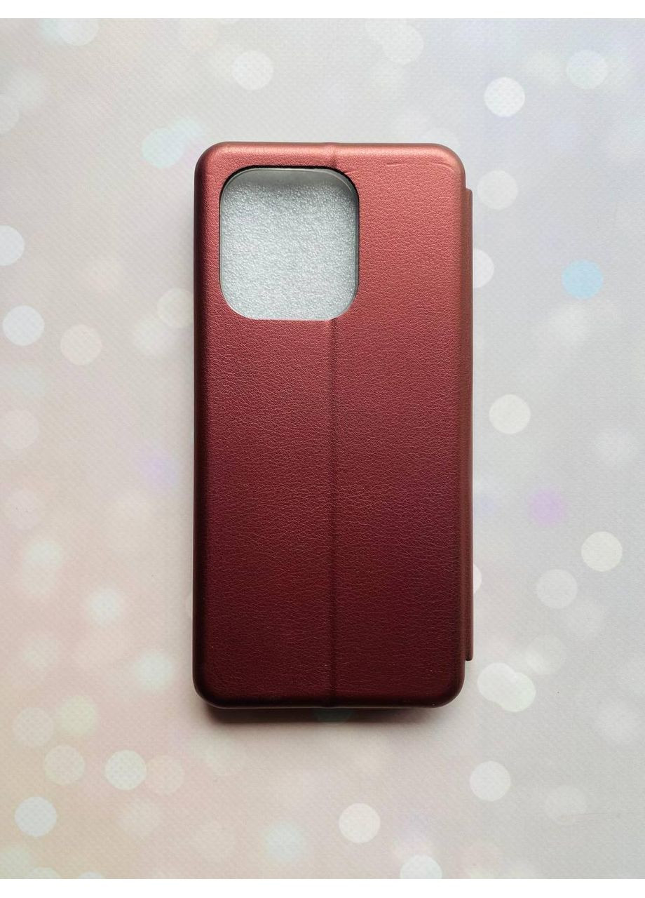 Чохол-книжка з малюнком для Xiaomi Redmi Note 13 4G Бордовий:: Дівчина з бузком (принт 7) Creative (360674305)