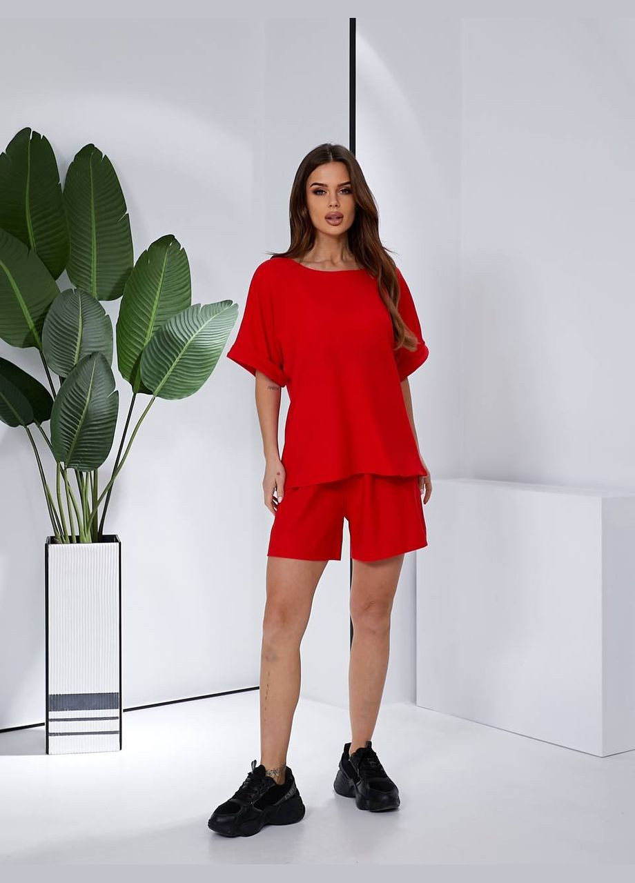 Стильный костюм из фактурного трикотажа No Brand (332614579)