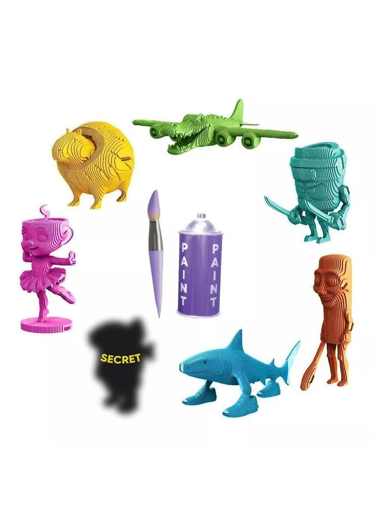 3D пазл-сюрприз Tralalero Tralala & Friends (CARTSURPTRA) Cartonic (362538557)