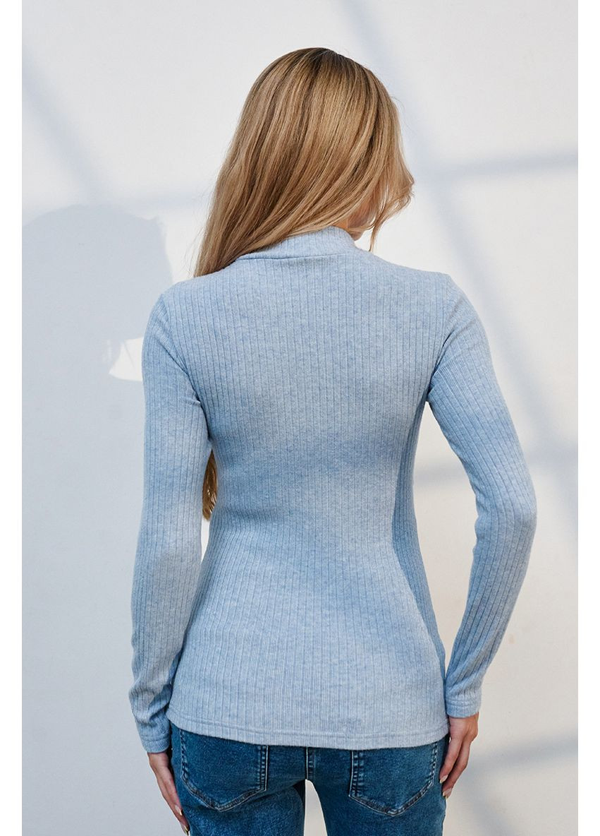 Голубой гольф для беременных и кормящих теплый из трикотажа ангора Юла мама (353677698)