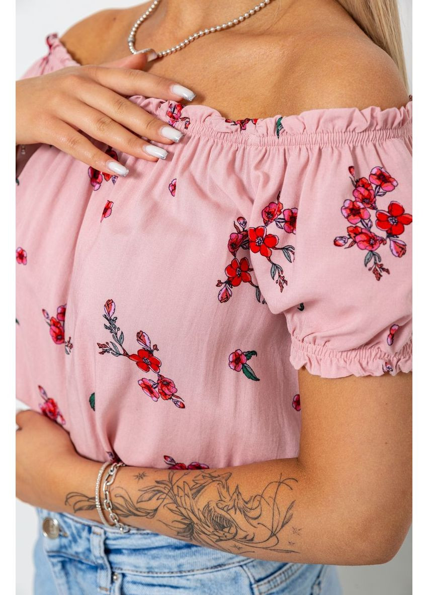 Топ жіночий ошатний, колір пудровий, 244R282 Calliope (315134595)