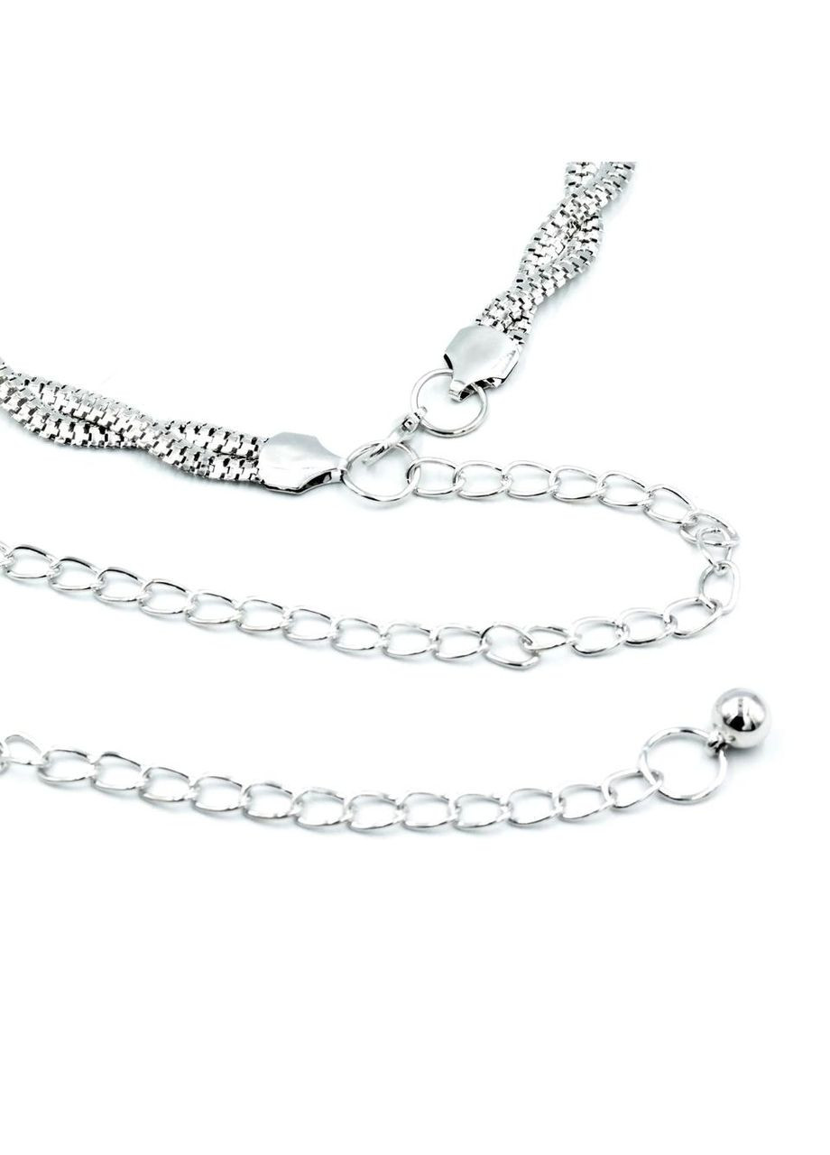 Пояс-ланцюг на талію 110 см Сріблястий Weatro (347316088)