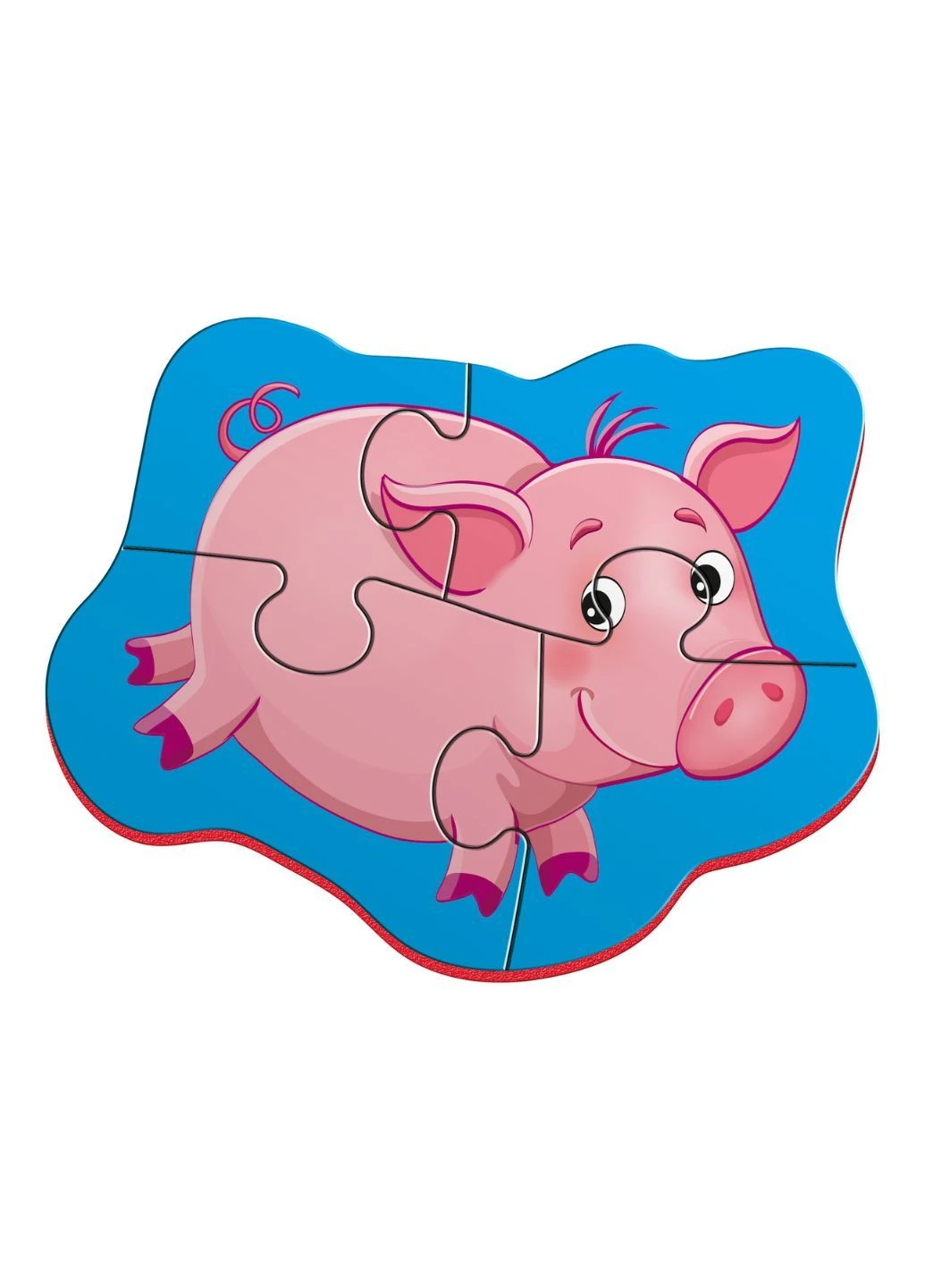 Магнитные беби пазлы "Конячка и поросенок" VT3208-09 (укр) Vladi toys (293154151)