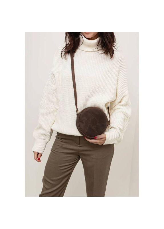 Шкіряна сумка жіноча через плече Бон-Бон темно-коричневий Crazy horse BlankNote (302008239)