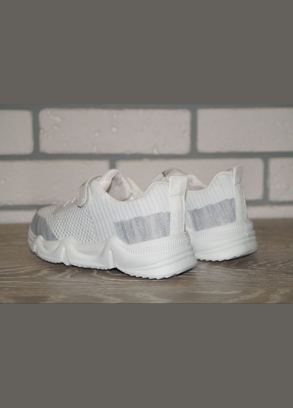 Білі осінні кросівки дитячі білі із сірим XIFA