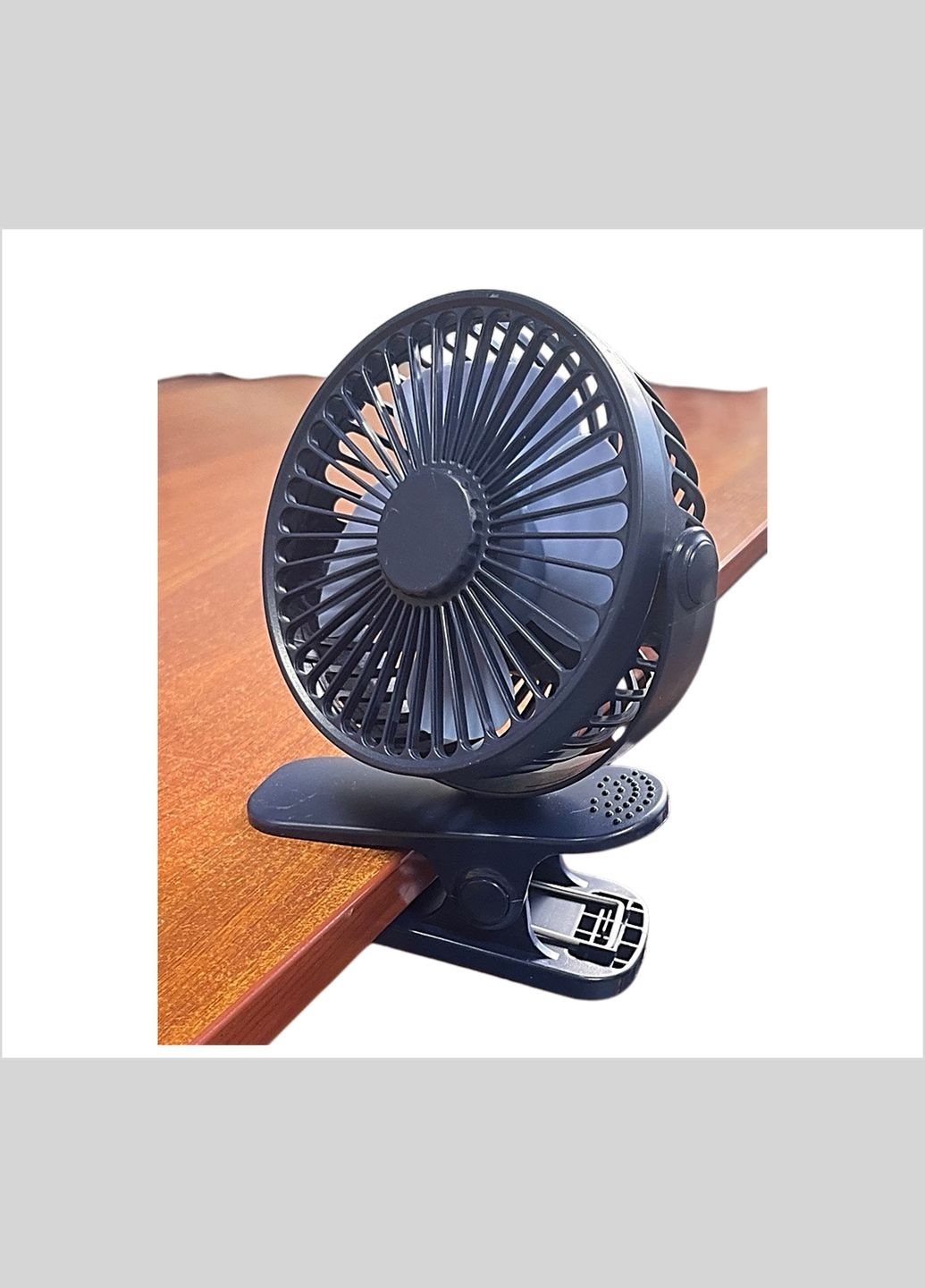 Портативний міні-вентилятор з потужним акумулятором| USB, 3 швидкості | 720° ручне регулювання | Із затискачем Monocrystal (334878741)