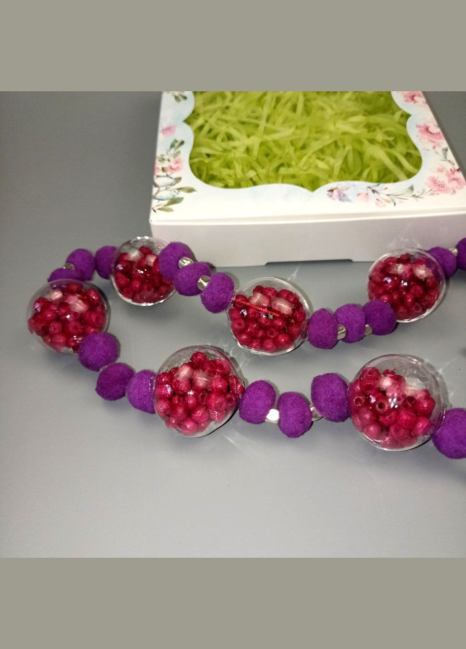 Намисто ручної роботи в стилі бохо. Блакитне жіноче намисто+подарунок No Brand (342384777)