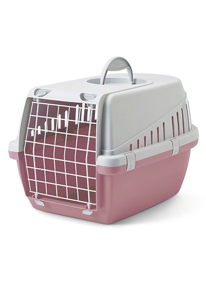 Переноска для собак і котів Trotter 2 56х37,5х33 см Світло-сірий/рожевий (5411388326173) Savic (332879872)