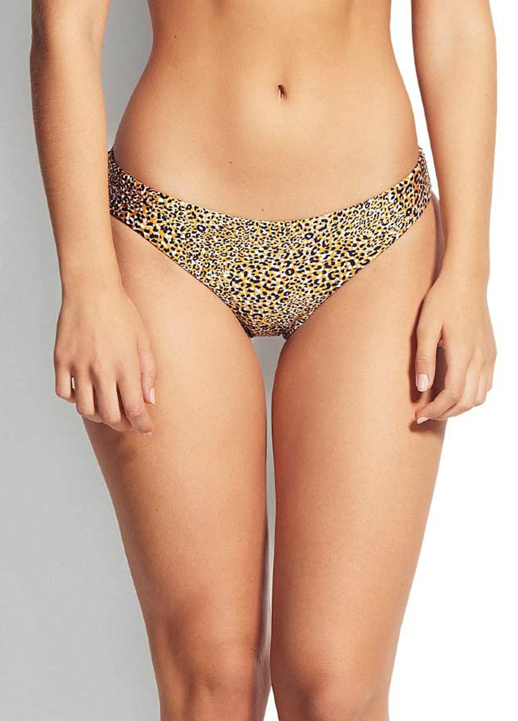 Коричневый летний купальник с принтом бандо, бикини, балконет, раздельный Seafolly роздільний купальник