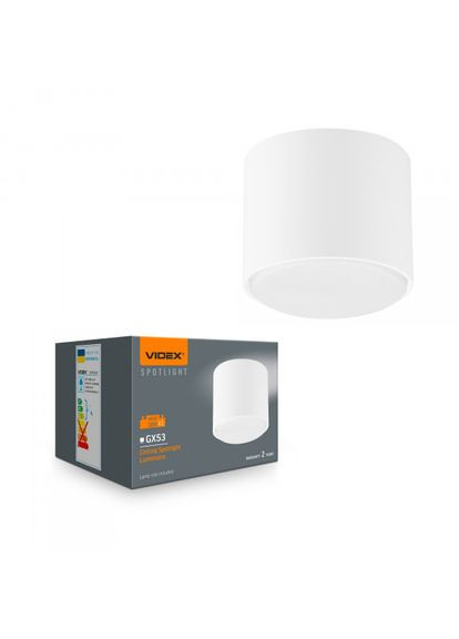 Светильник под лампу GX53 накладной (VL-SPF26A-W) Videx (366218227)