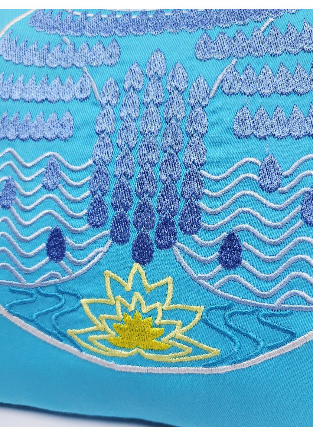 Подушка оберег Tiferet NF Фонтан Изобилия голубой котон (NF0529) Tiferet-NF (371996483)