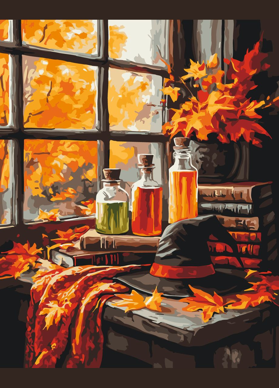 Картина по номерам на подрамнике Хэллоуинское настроение Brushme (317274928)