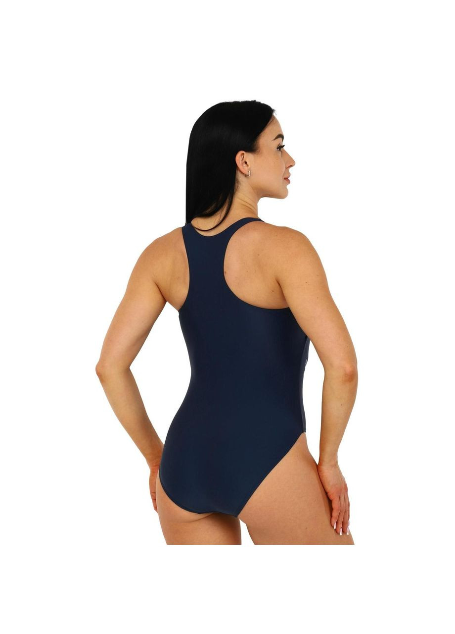 Темно-синій літній купальник для плавання злитий жіночий shark iii 902268-331 темно-синій Joma