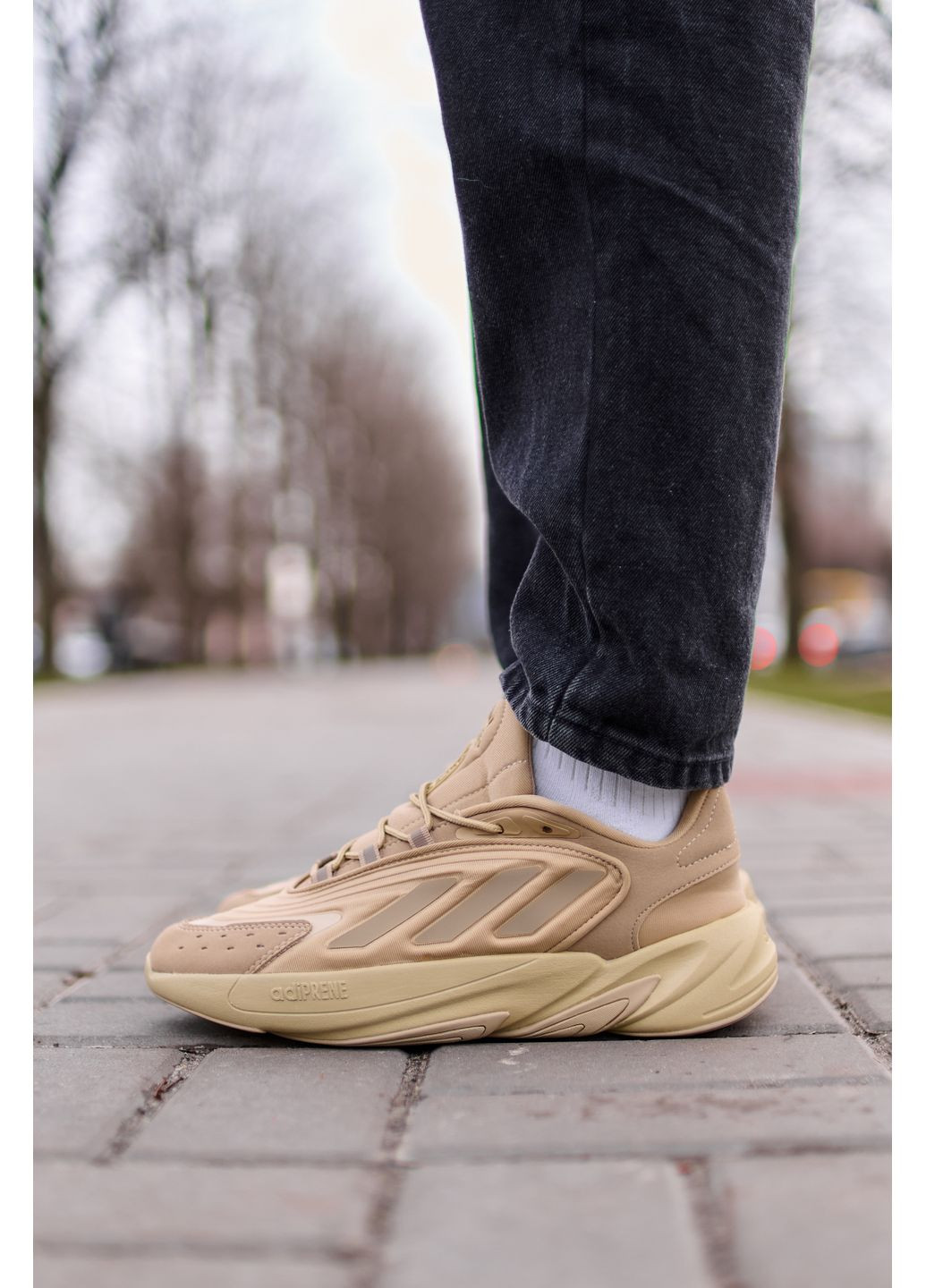 Комбіновані Осінні кросівки чоловічі adidas ozelia savanna адідас озелія No Brand