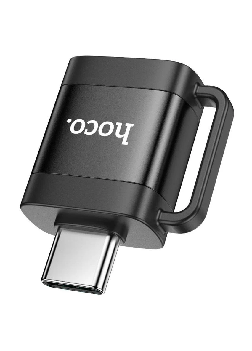 Адаптер UA31C TypeC male to USB female OTG adapter Black Hoco (303341707)