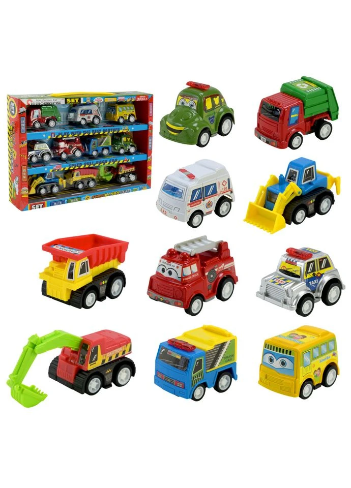 Оригинал! Игровой набор машинок Mini Cartoon Car 5857 в наборе 10 шт Bambi (398848169)