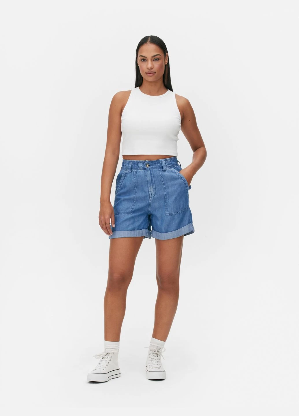 Шорты,голубой, Primark (346473400)