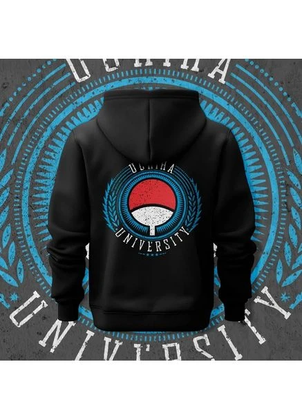 Худи для подростка мальчика с принтом Наруто Uchiha Unive140ity Blue Размер Anime11190 No Brand (377540761)