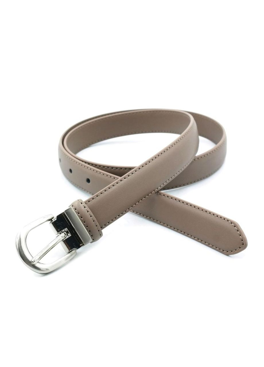 Женский кожаный ремень 2,3х110 см Пудра Weatro (302316909)