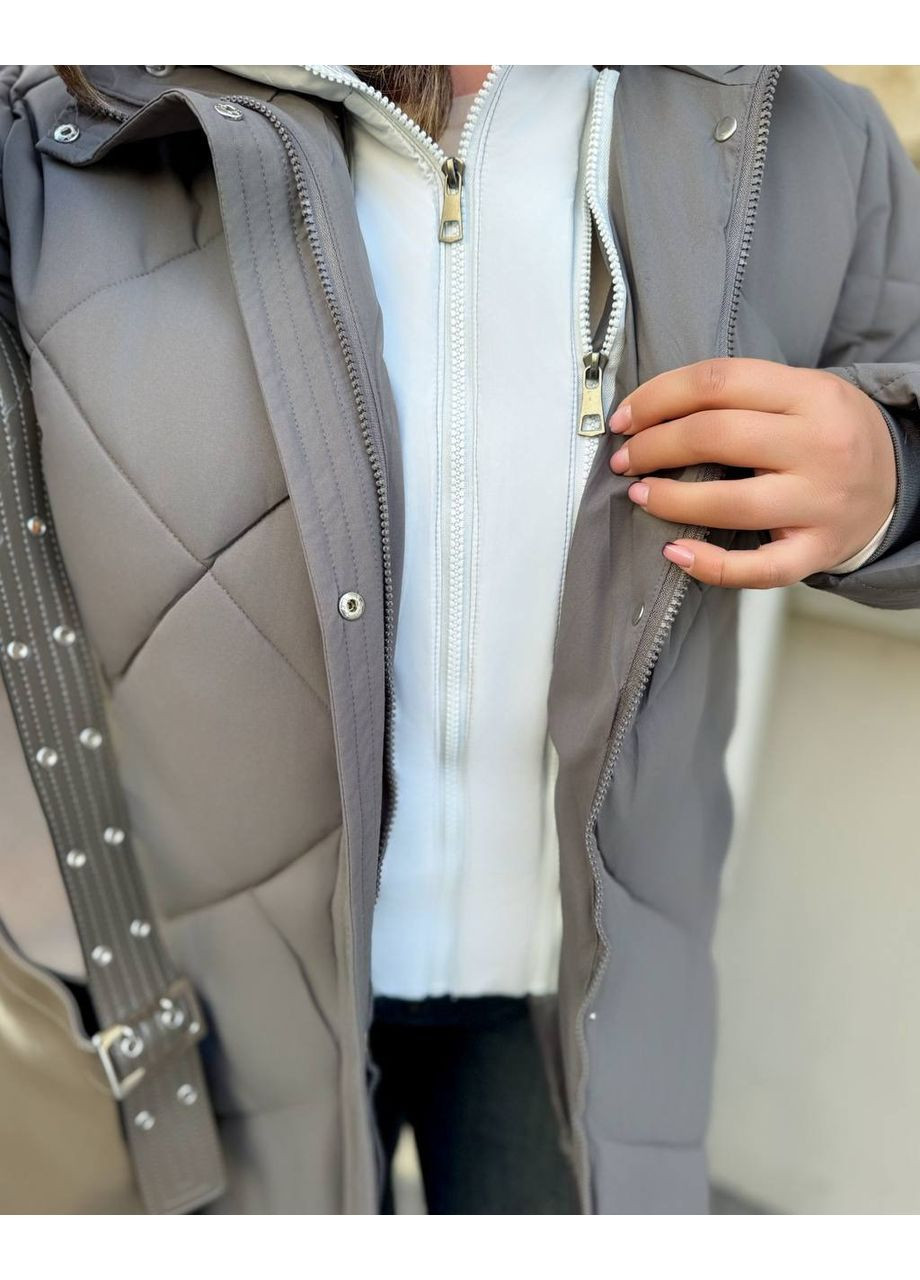 Сіра демісезонна куртка, колір сірий Fashion